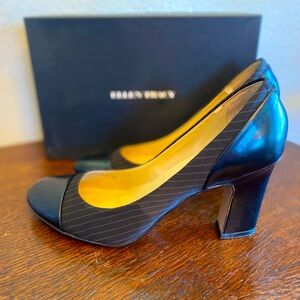 Ellen Tracy Amber Pinstripe Pumps
